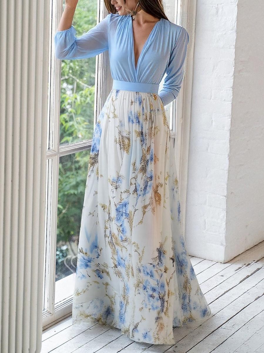 Harper™ | Vestido Maxi con Estampado Floral Deslumbrante