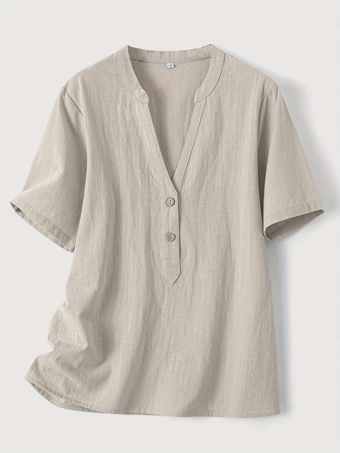 Sharron - Blusa Elegante con Escote en V y Botones