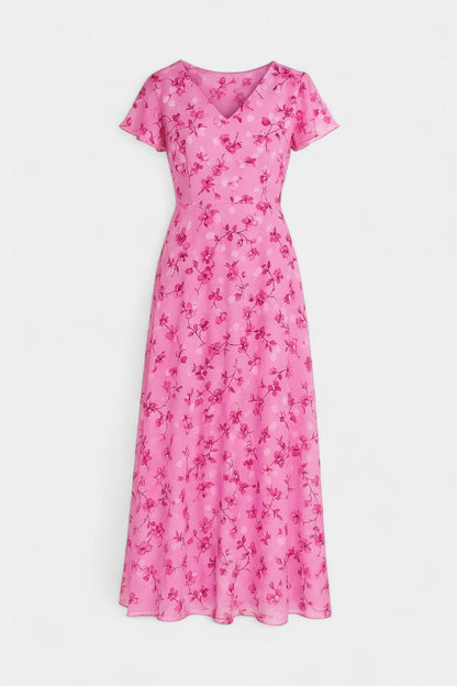 Amara Vestido Maxi Floral con Escote en V