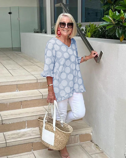 Lucienne – Blusa de V con Estilo