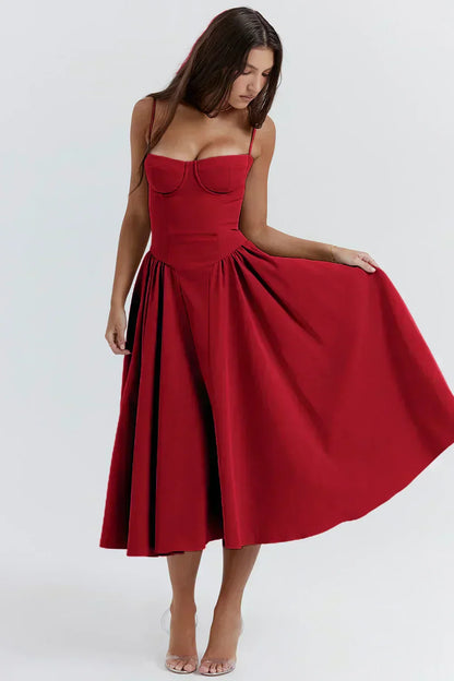 Elara | Vestido de Sol con Corsé Elegante