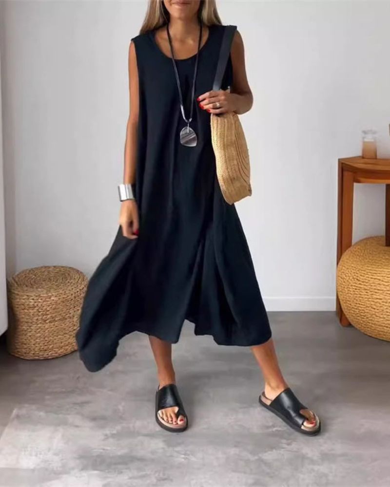 BLOME - Vestido midi boho sin mangas