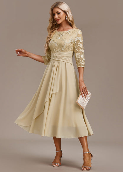 ANDREA – VESTIDO ELEGANTE DE CHIFFON FLORAL