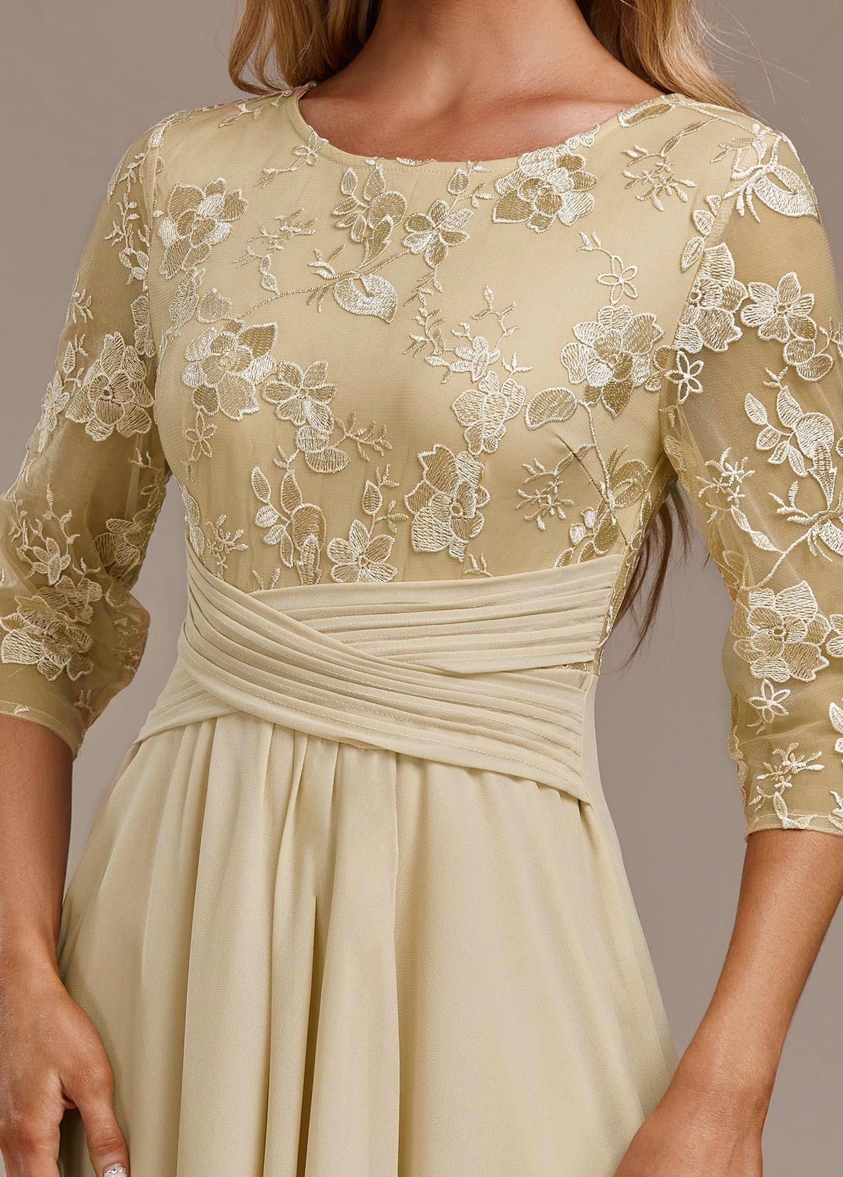 ANDREA – VESTIDO ELEGANTE DE CHIFFON FLORAL