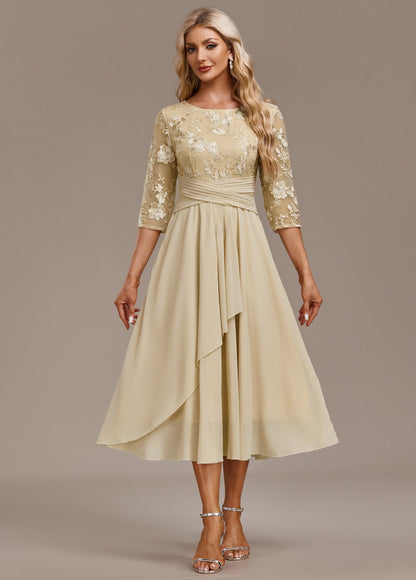 ANDREA – VESTIDO ELEGANTE DE CHIFFON FLORAL