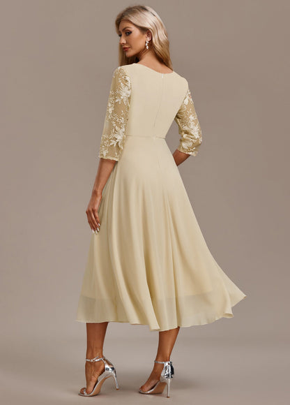 ANDREA – VESTIDO ELEGANTE DE CHIFFON FLORAL