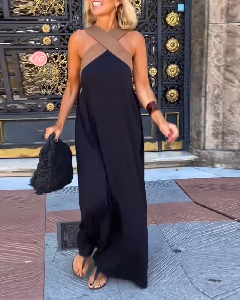 Sienna™ - Vestido de Cuello Cruzado