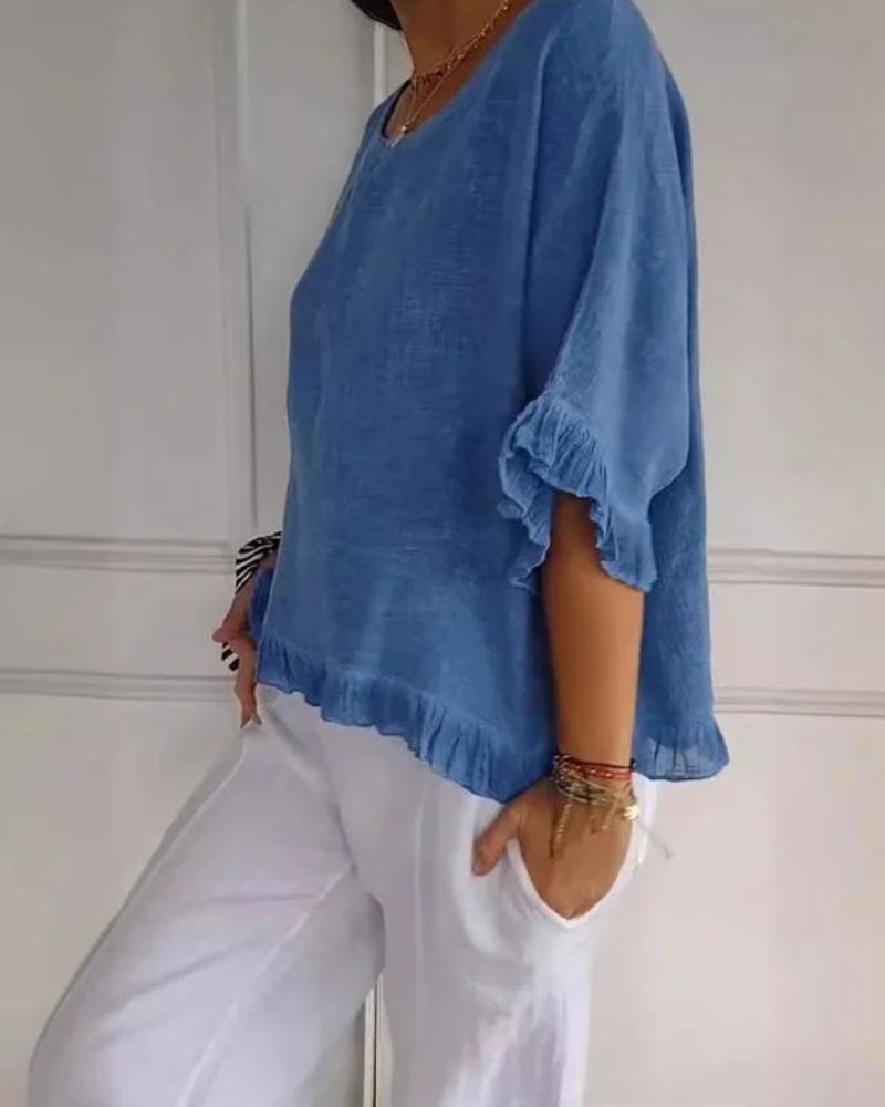 NABILA - CAMISA DE LINO ESTILOSA