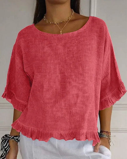 NABILA - CAMISA DE LINO ESTILOSA
