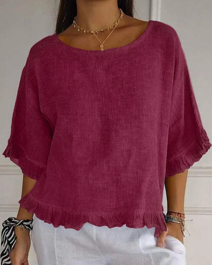 NABILA - CAMISA DE LINO ESTILOSA