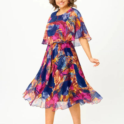 Yvonne - Elegante Vestido Midi Estilo Kimono