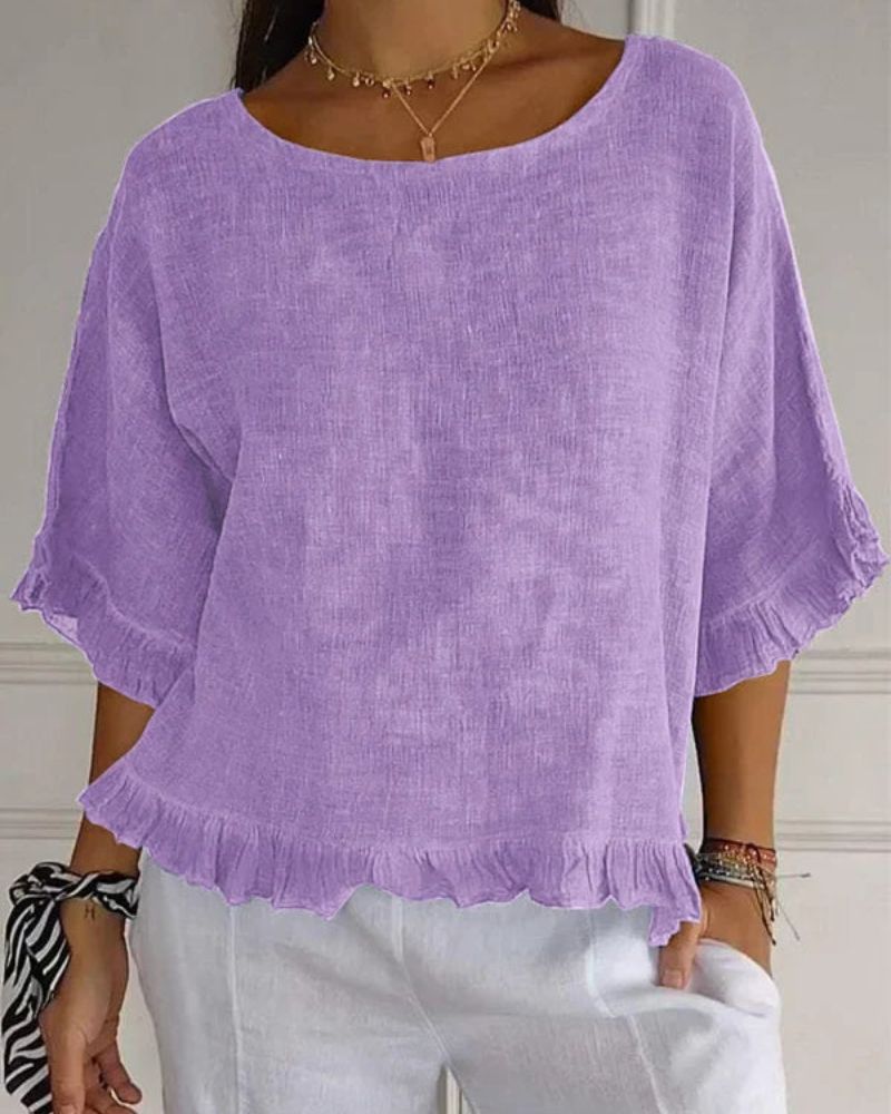 NABILA - CAMISA DE LINO ESTILOSA