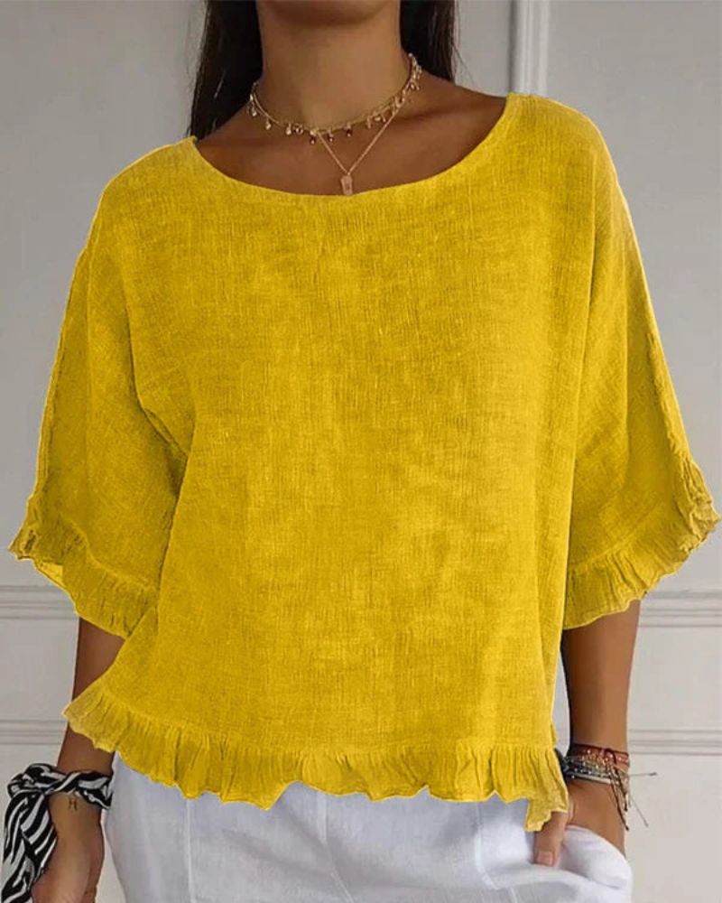 NABILA - CAMISA DE LINO ESTILOSA