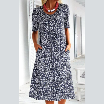 WINNY - VESTIDO MIDI CHIC CON ESTILO FLORAL