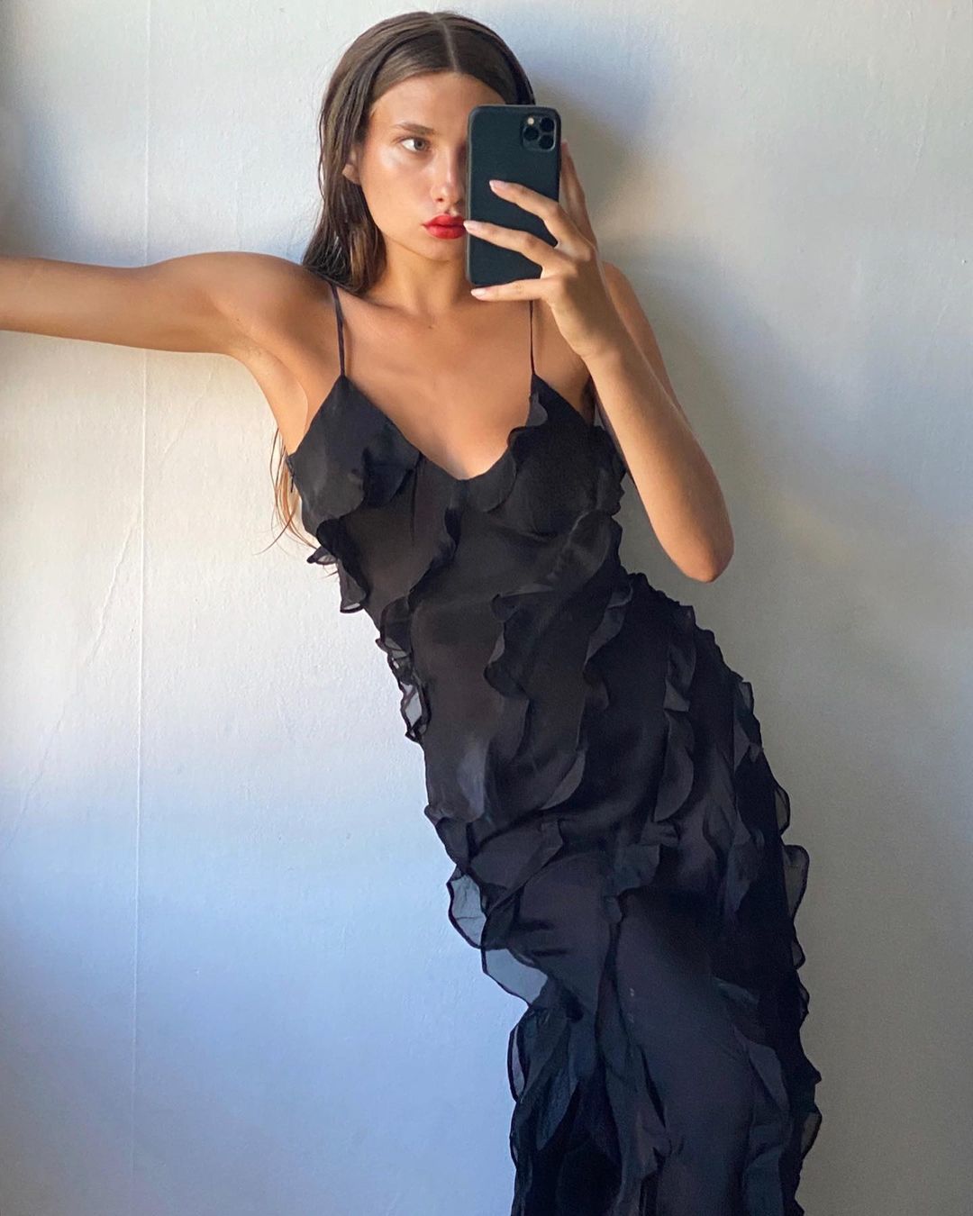 Aliza | Vestido Largo con Volantes