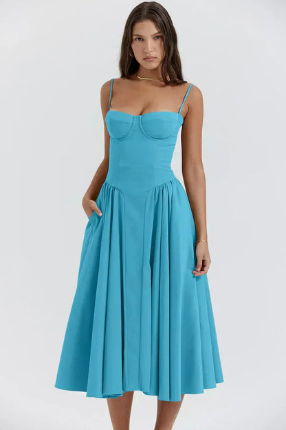 Elara | Vestido de Sol con Corsé Elegante