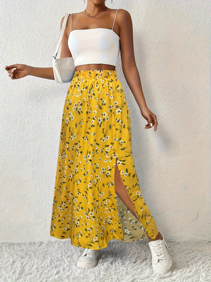 SOLYNNE – FALDA MAXI CON ESTAMPADO FLORAL