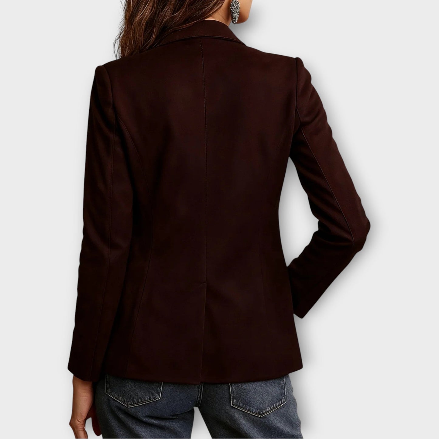 Blazer Vintage en Ante Marrón