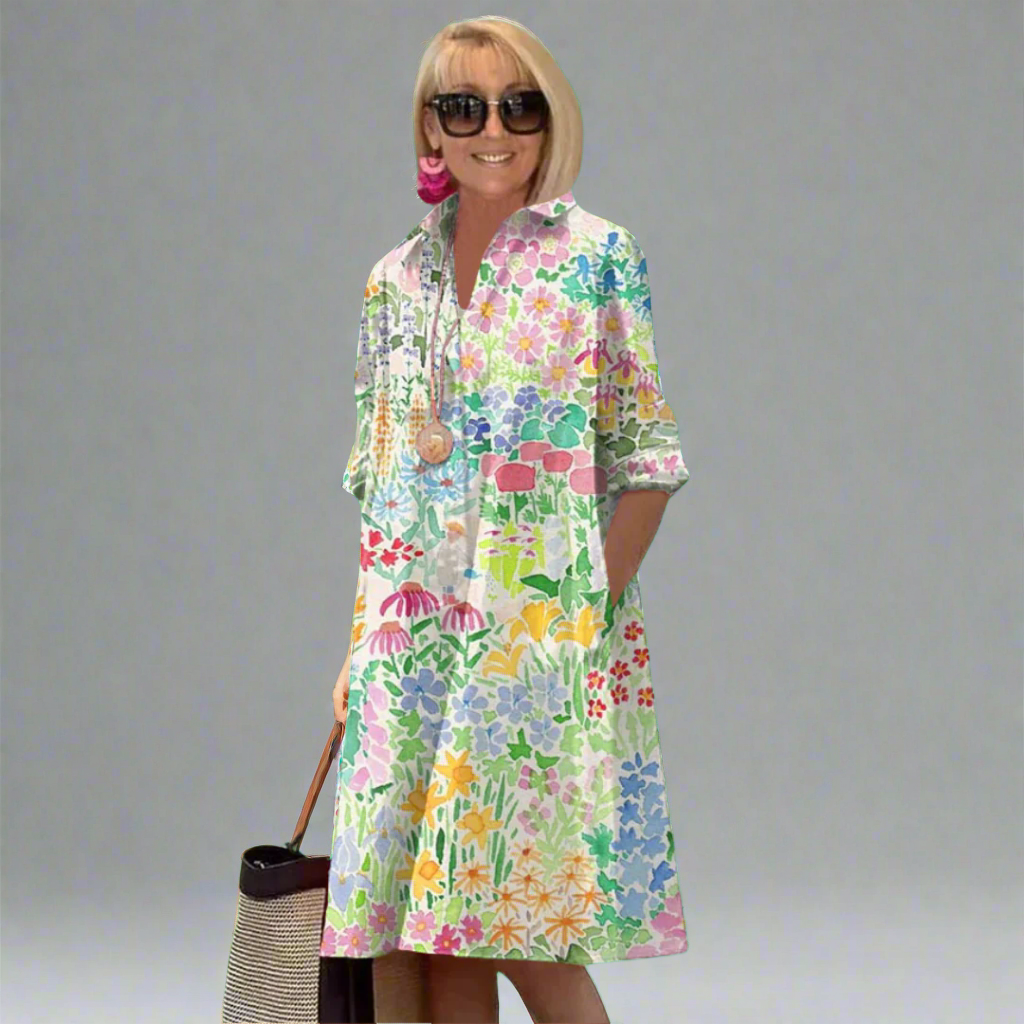 Nadine™ | Vestido Floral de Verano Luxe para un Estilo Sin Esfuerzo