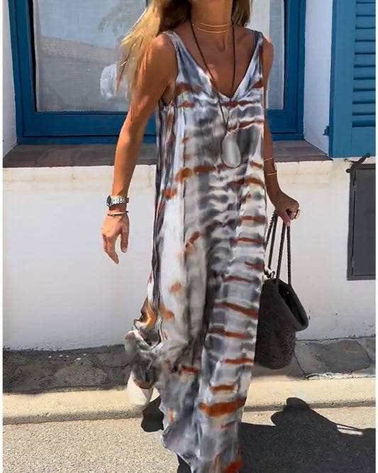 SORIA - VESTIDO SIN MANGAS CON ESTAMPADO TIE DYE