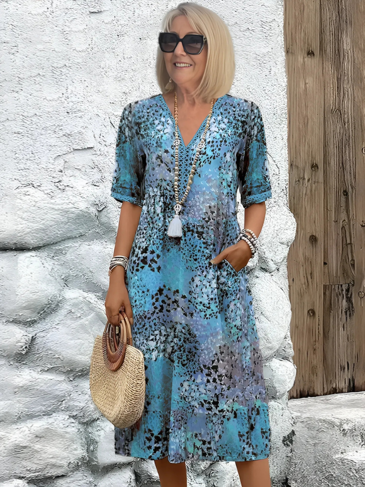 Isabella – Vestido Vibrante de Largo Medio