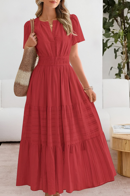 FREYA – VESTIDO MAXI TIERED CON ENCANTO BAJO EL SOL