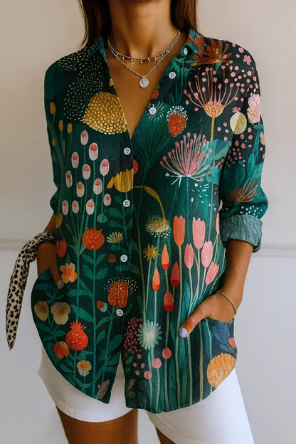 Astra | Blusa con Motivo Colorido
