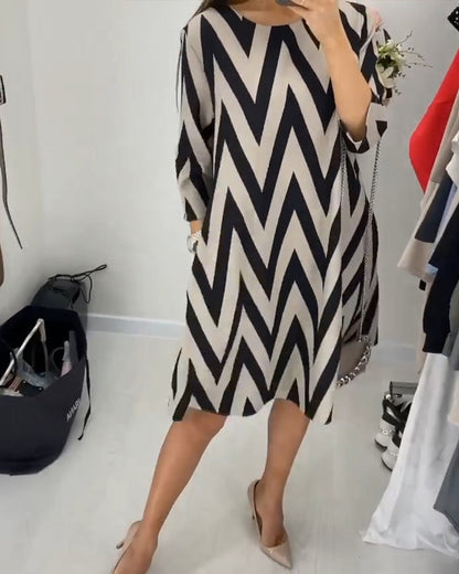 Lovenza - Vestido Midi Zigzag