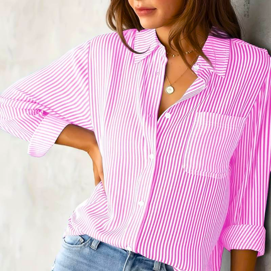 Blusa Rayada Casual para Mujeres