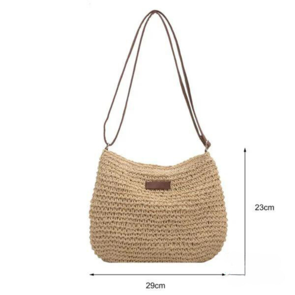 Fredhild | Bolso de Hombro Estilo Clásico Tejido