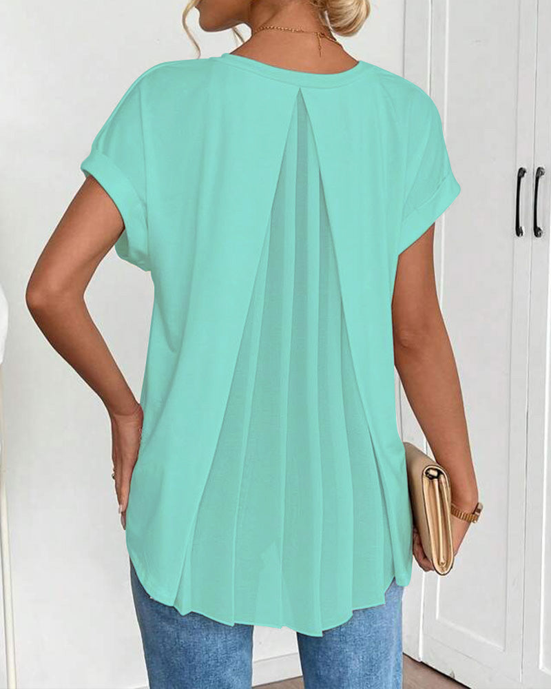 BLUSA CLÁSICA TRUDE DE MANGA CORTA