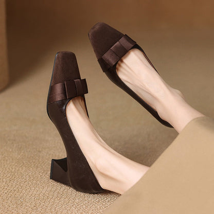 Tashia - Zapatos elegantes de tacón bloque para mujer