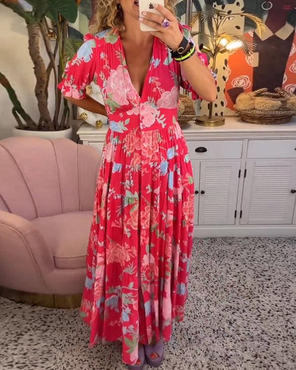 Floriana | Vestido Floral Vibrante