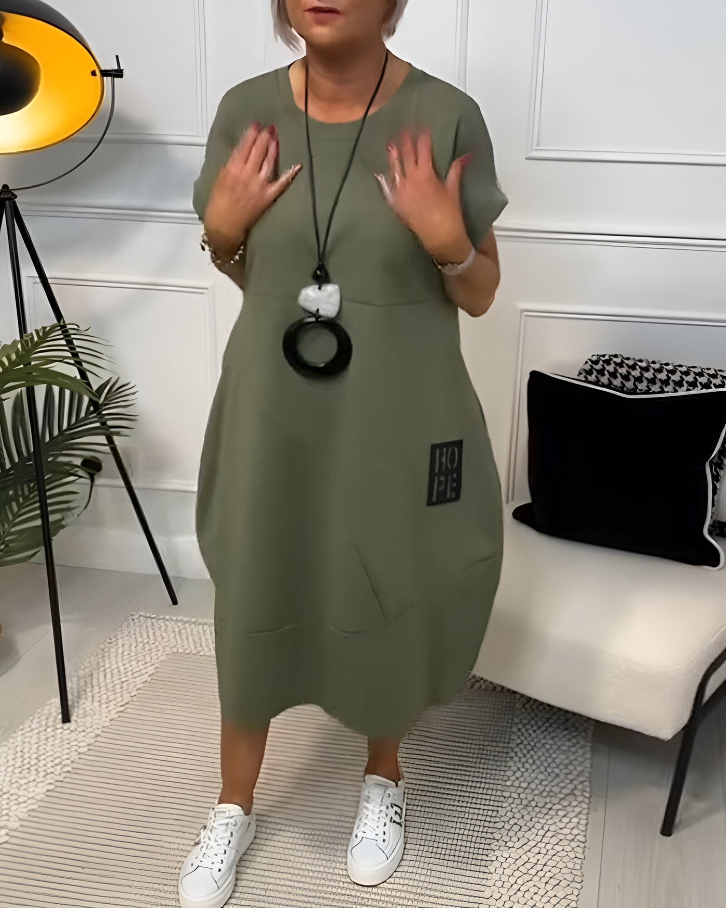 Bessie – Vestido Camisón Midi Confortable