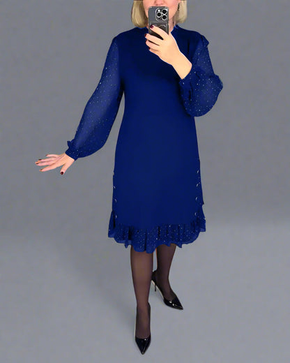 Swenthilda | Vestido Elegante de Otoño con Corte Que Favorece la Figura