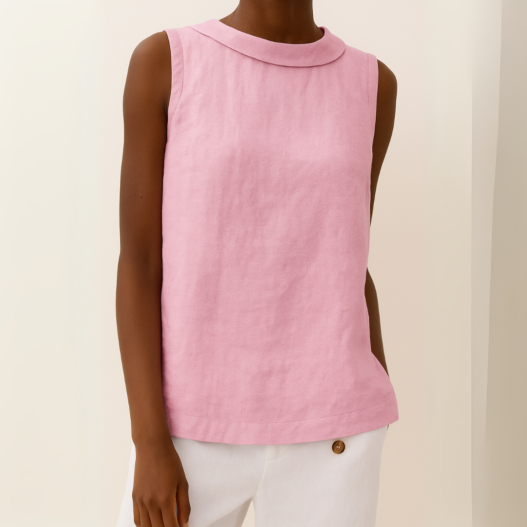 BLUSA DE LINO SIN MANGAS DAJA