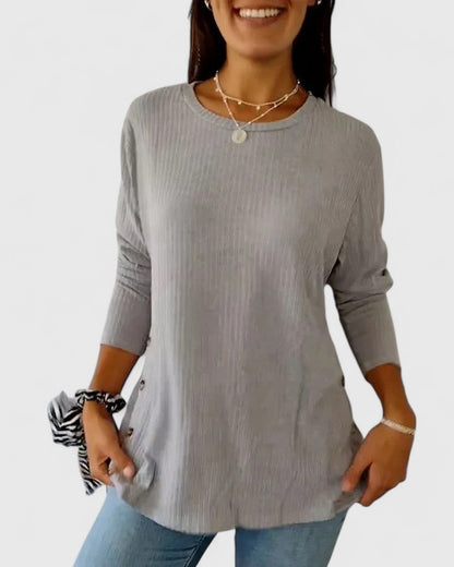 Megan™ | Top Elegante de Cuello Redondo