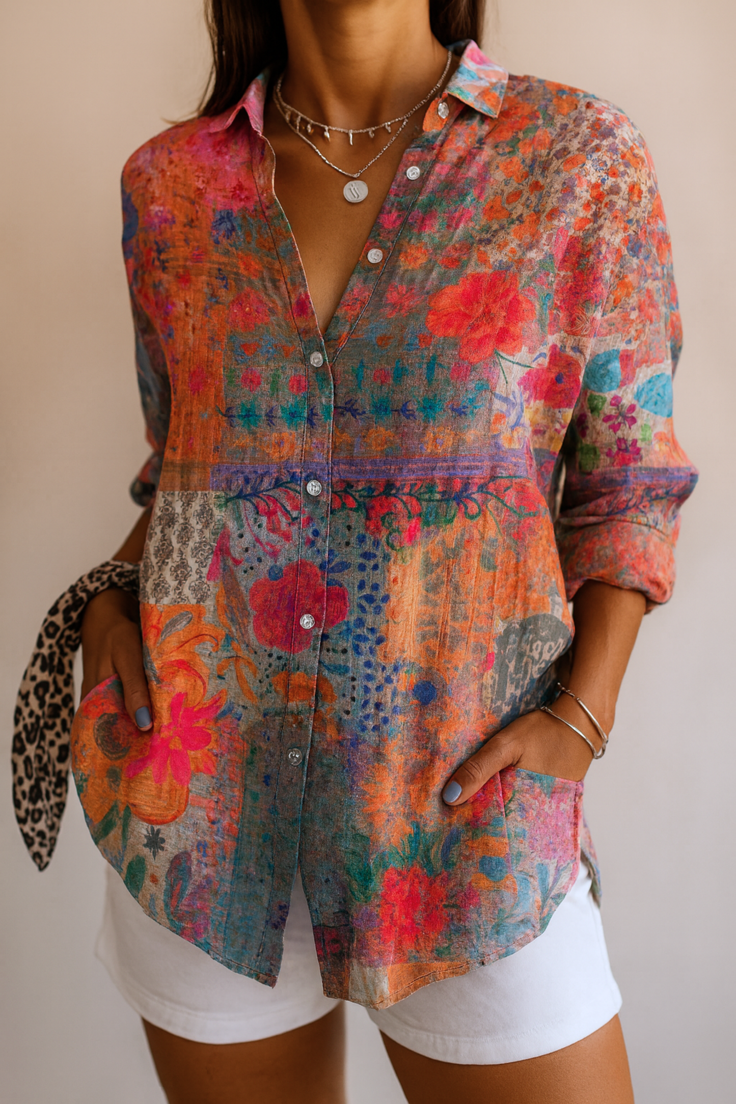 Astra | Blusa con Motivo Colorido