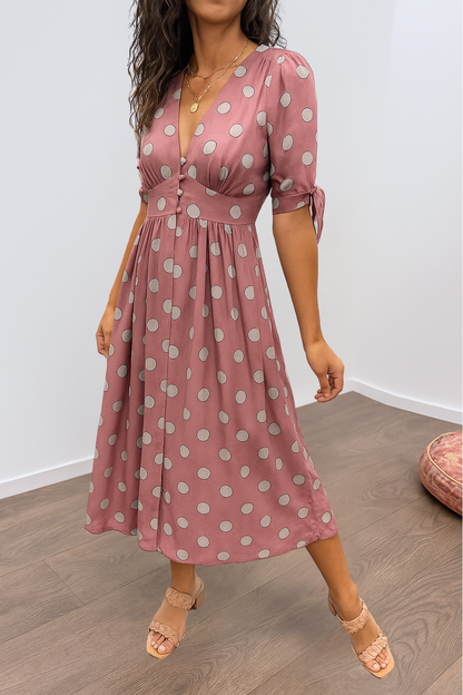 MAYA – VESTIDO MIDI POLKA SPOTLIGHT