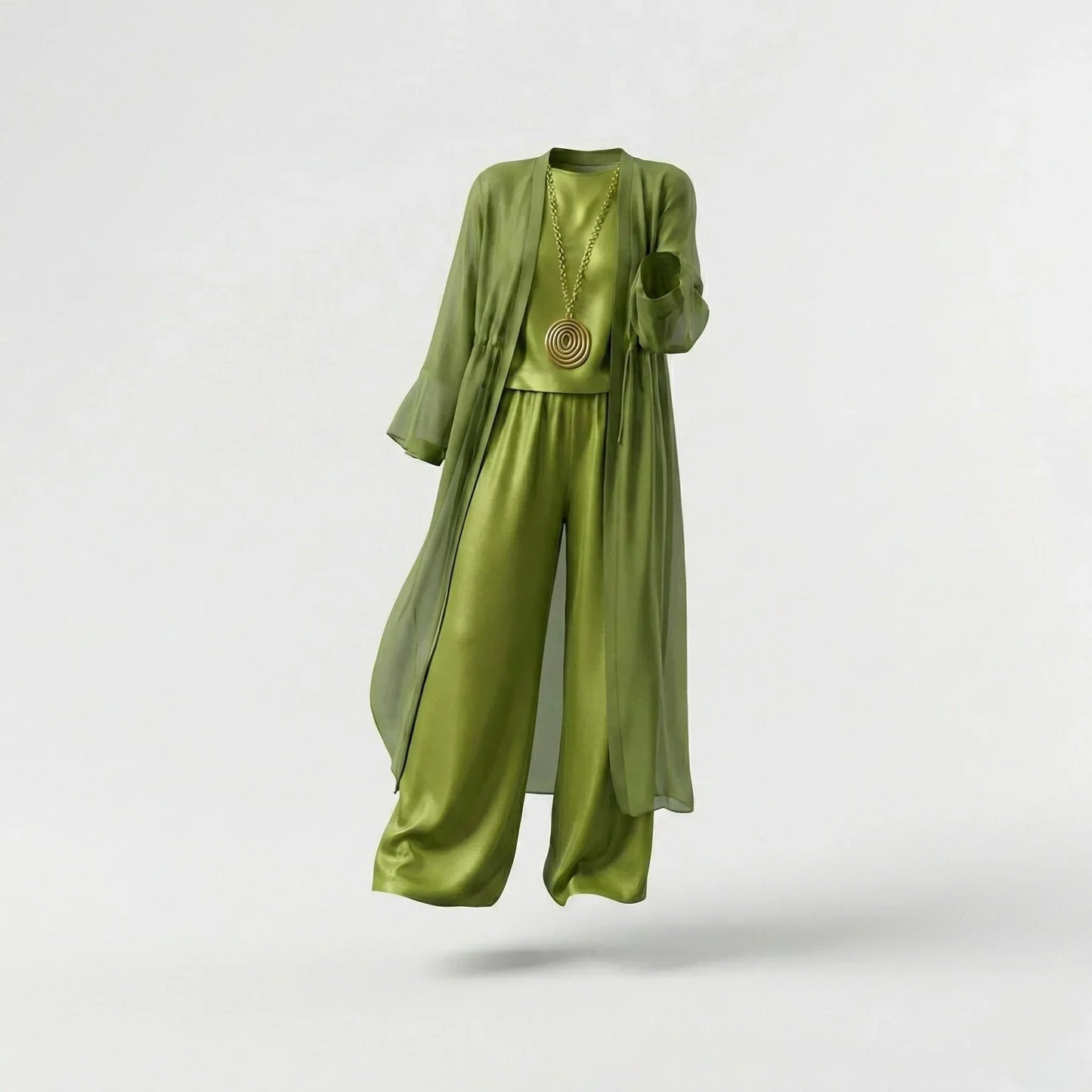 Elvira | Túnica Relajada y Conjunto de Pantalones de Pierna Ancha
