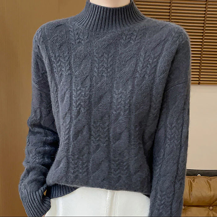 Maya | Suéter de toque suave para mujeres | Tejido elegante