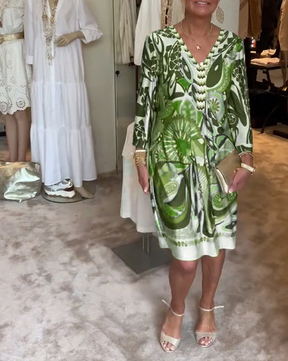 Mariane™ - Vestido de Impresión Vintage