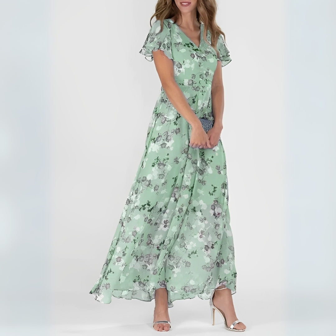 Lidia™ Vestido Largo Floral