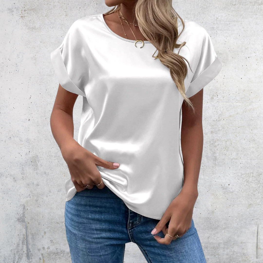 Mabel – Blusa de Manga Arremangada