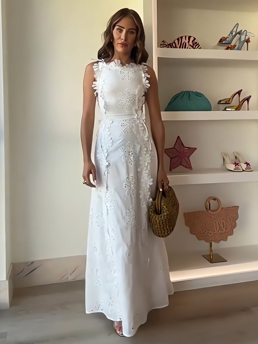 ELENA – VESTIDO MAXI BORDADO SUSURRO DEL JARDÍN