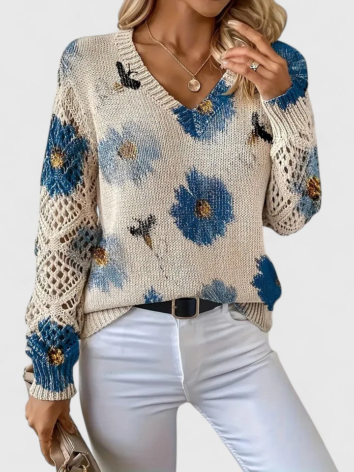 CHARLIE – SUÉTER DE PUNTO CON ENCANTO FLORAL