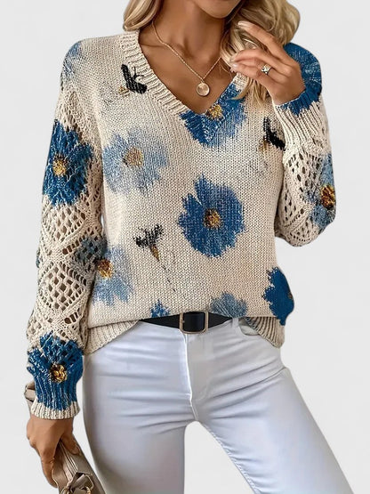 CHARLIE – SUÉTER DE PUNTO CON ENCANTO FLORAL