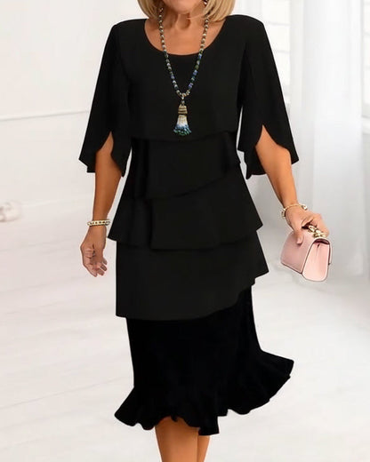 Patricia | Vestido Elegante con Volantes para Comodidad