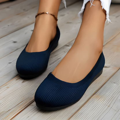 Karryle - Zapatos cómodos de punta redonda para mujeres