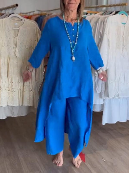 CAELIRA – CONJUNTO CASUAL DE DOS PIEZAS PARA MUJER